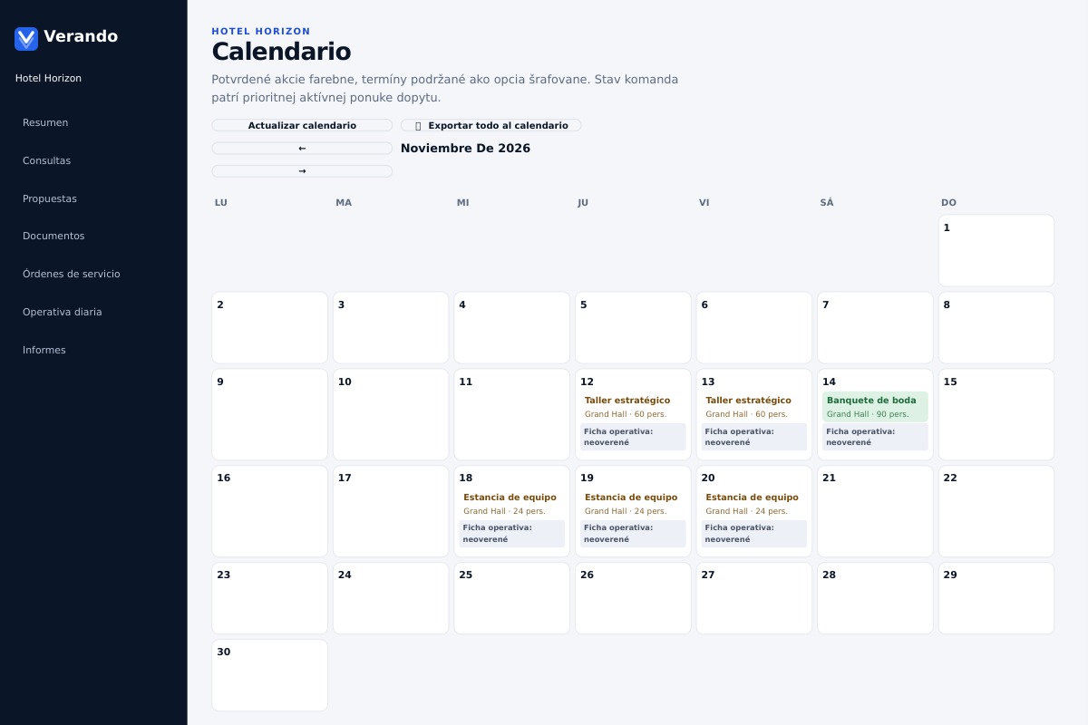 Verando · They hold the date